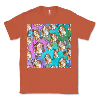 Copper Easter Bunny With Truck Seamless Pattern Classic Tee - BundleAndBundleShop