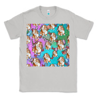 Moon Dust Easter Bunny With Truck Seamless Pattern Classic Tee - BundleAndBundleShop