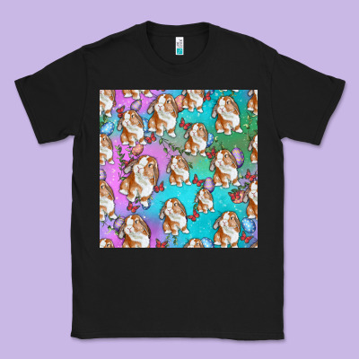 Easter Bunny With Truck Seamless Pattern Classic Tee Designed By Bundleandbundleshop
