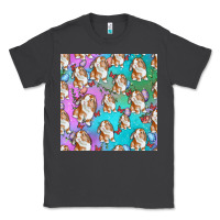 Smoke Easter Bunny With Truck Seamless Pattern Classic Tee - BundleAndBundleShop