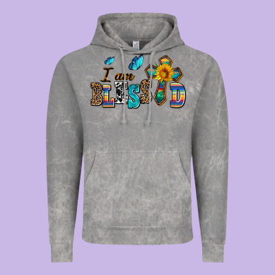 ı Am Blessed Vintage Hoodie Designed By Adodesignshop
