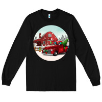 Black Christmas farm Christmas Long Sleeve Tee - BarkalooDesign