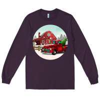 Plum Christmas farm Christmas Long Sleeve Tee - BarkalooDesign