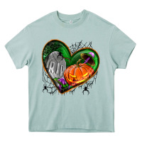 Arona halloween heart with pumpkin Heavy Core Tee - BundleAndBundleShop