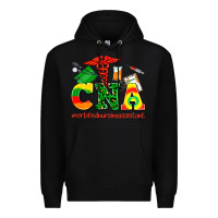 Black cna juneteenth certified nursing assistant Premium Hoodie - AdoDesignShop