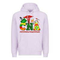 Lilac cna juneteenth certified nursing assistant Premium Hoodie - AdoDesignShop