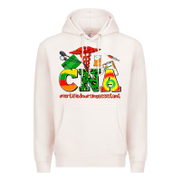 Pale Pink cna juneteenth certified nursing assistant Premium Hoodie - AdoDesignShop