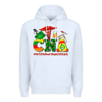White cna juneteenth certified nursing assistant Premium Hoodie - AdoDesignShop