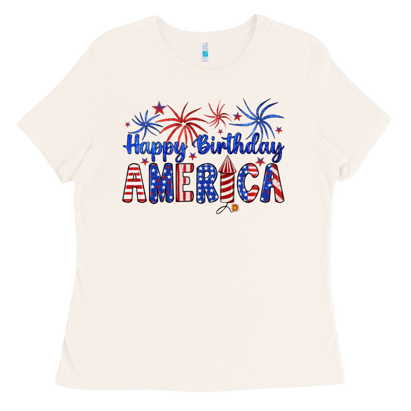 Happy Birthday America Ladies Tee by Artiststas | Teevron