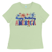 Matcha happy birthday america Ladies Tee - Artiststas