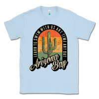 Dusty Blue Arizona Bay Swim Team Classic Tee - DesigneFamous