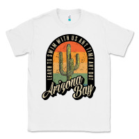 White Arizona Bay Swim Team Classic Tee - DesigneFamous