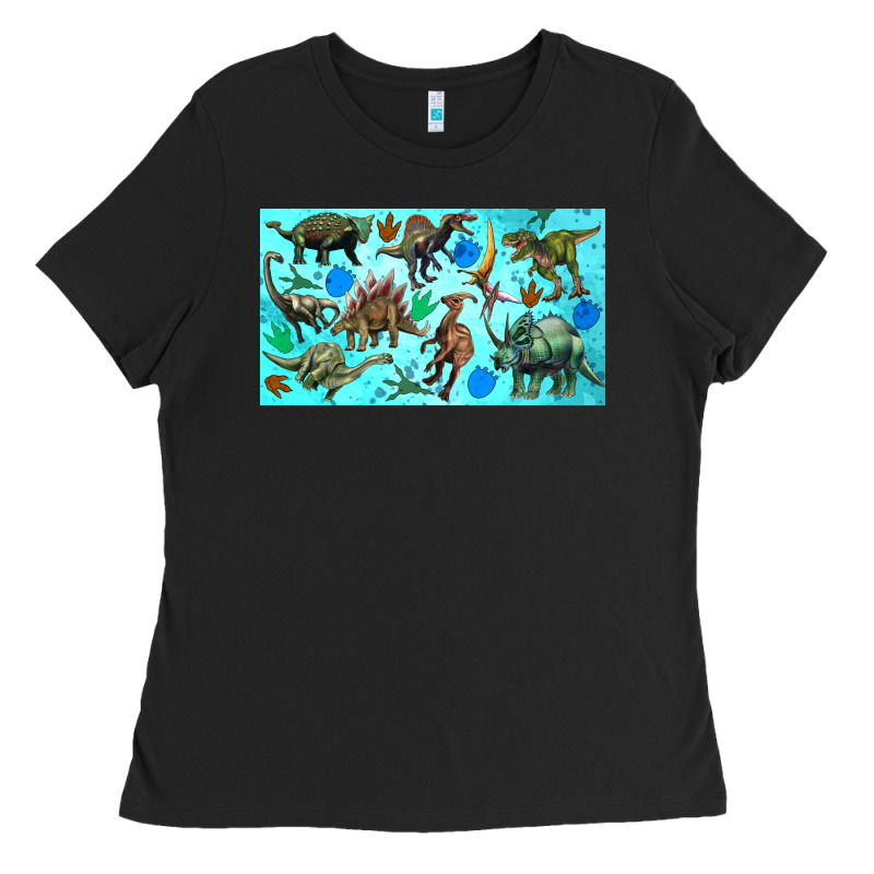 Dinosaurs Sippy Cup Ladies Tee by Artiststas | Teevron