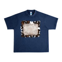 Navy cowhide frames background Urban Heavy Tee - RanaPortraitStore