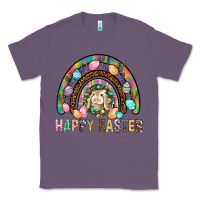 Lavender Happy Easter Rainbow Classic Tee - BundleAndBundleShop