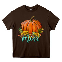 Chocolate Brown pumpkin mini Heavy Core Tee - BundleAndBundleShop