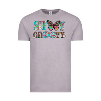 Vintage Zinc stay groovy with butterfly peace sign and flowers Vintage Tee - Artiststas
