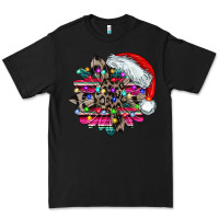Black serape and leopard christmas Premium Tee - CowhideDigitalArt