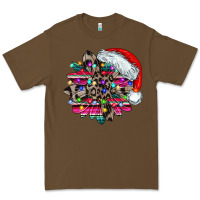 Cacao serape and leopard christmas Premium Tee - CowhideDigitalArt