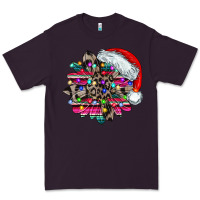 Plum serape and leopard christmas Premium Tee - CowhideDigitalArt