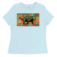 Baby Blue ankylosaurus sippy cup Ladies Tee - Artiststas