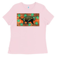 Bubblegum Pink ankylosaurus sippy cup Ladies Tee - Artiststas
