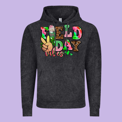 Field Day Vibes Vintage Hoodie Designed By Adodesignshop