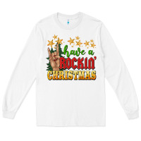 White have a rockin christmas Long Sleeve Tee - BarkalooDesign