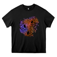 Black halloween patch  4 Heavy Core Tee - BundleAndBundleShop