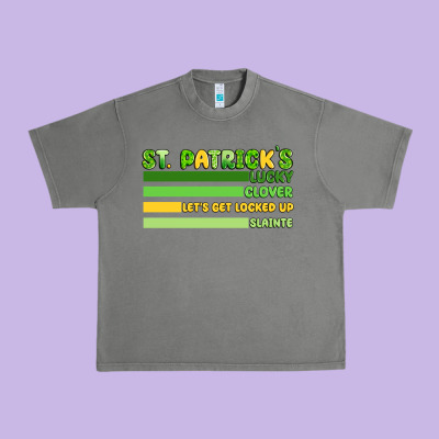 St. Patrick's Lucky Clover  Artiststas Urban Heavy Tee Designed By Artiststas