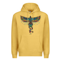 Antique Gold aztec serape thunderbird Premium Hoodie - RanaPortraitStore