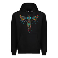 Black aztec serape thunderbird Premium Hoodie - RanaPortraitStore