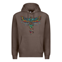 Coffee aztec serape thunderbird Premium Hoodie - RanaPortraitStore