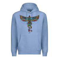 Colony Blue aztec serape thunderbird Premium Hoodie - RanaPortraitStore