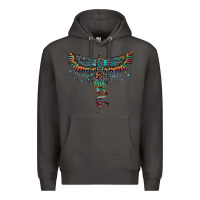 Smoke aztec serape thunderbird Premium Hoodie - RanaPortraitStore