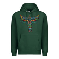 Sports Green aztec serape thunderbird Premium Hoodie - RanaPortraitStore