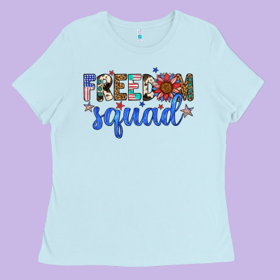 Freedom Squad Ladies Tee Designed By Artiststas