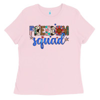 Bubblegum Pink freedom squad Ladies Tee - Artiststas