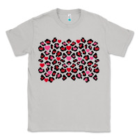 Moon Dust valentines day leopard and heart background Classic Tee - FaDigitalArtStudio