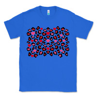 True Royal valentines day leopard and heart background Classic Tee - FaDigitalArtStudio