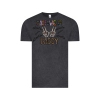 Vintage Black halloween daddy Vintage Tee - CowhideDigitalArt