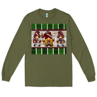 Army Green football gnomes Long Sleeve Tee - BarkalooDesign