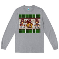 Heather Grey football gnomes Long Sleeve Tee - BarkalooDesign
