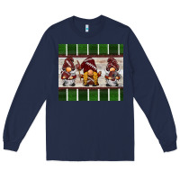 Navy football gnomes Long Sleeve Tee - BarkalooDesign