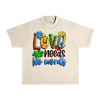 Sandshell love needs no words Urban Heavy Tee - Artiststas