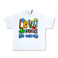 White love needs no words Urban Heavy Tee - Artiststas