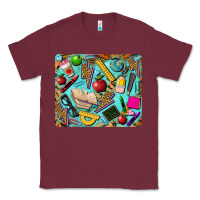 Burgundy teacher mousepad Classic Tee - BarkalooDesign