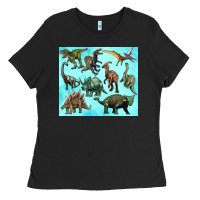 Dinosaurs Tumbler Ladies Tee | Teevron