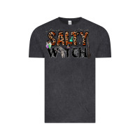 Vintage Black salty witch Vintage Tee - CowhideDigitalArt