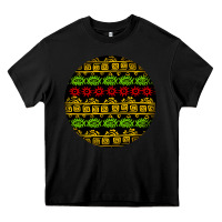 Black african masks round earrings Heavy Core Tee - BundleAndBundleShop